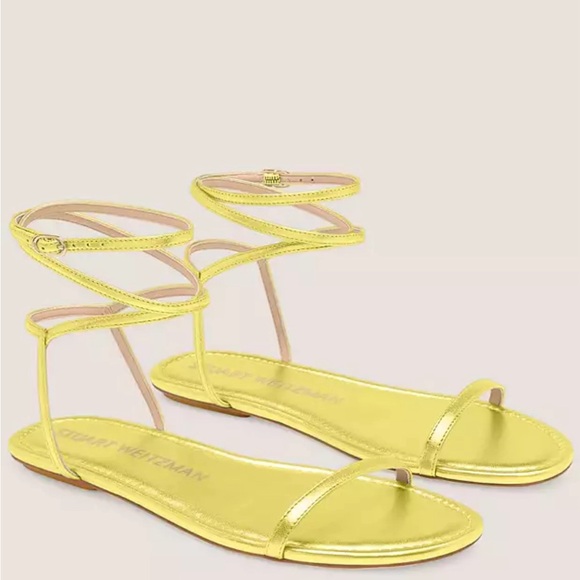 STUART WEITZMAN BARELY NUDE NEON FLAT SANDAL - Picture 10 of 11